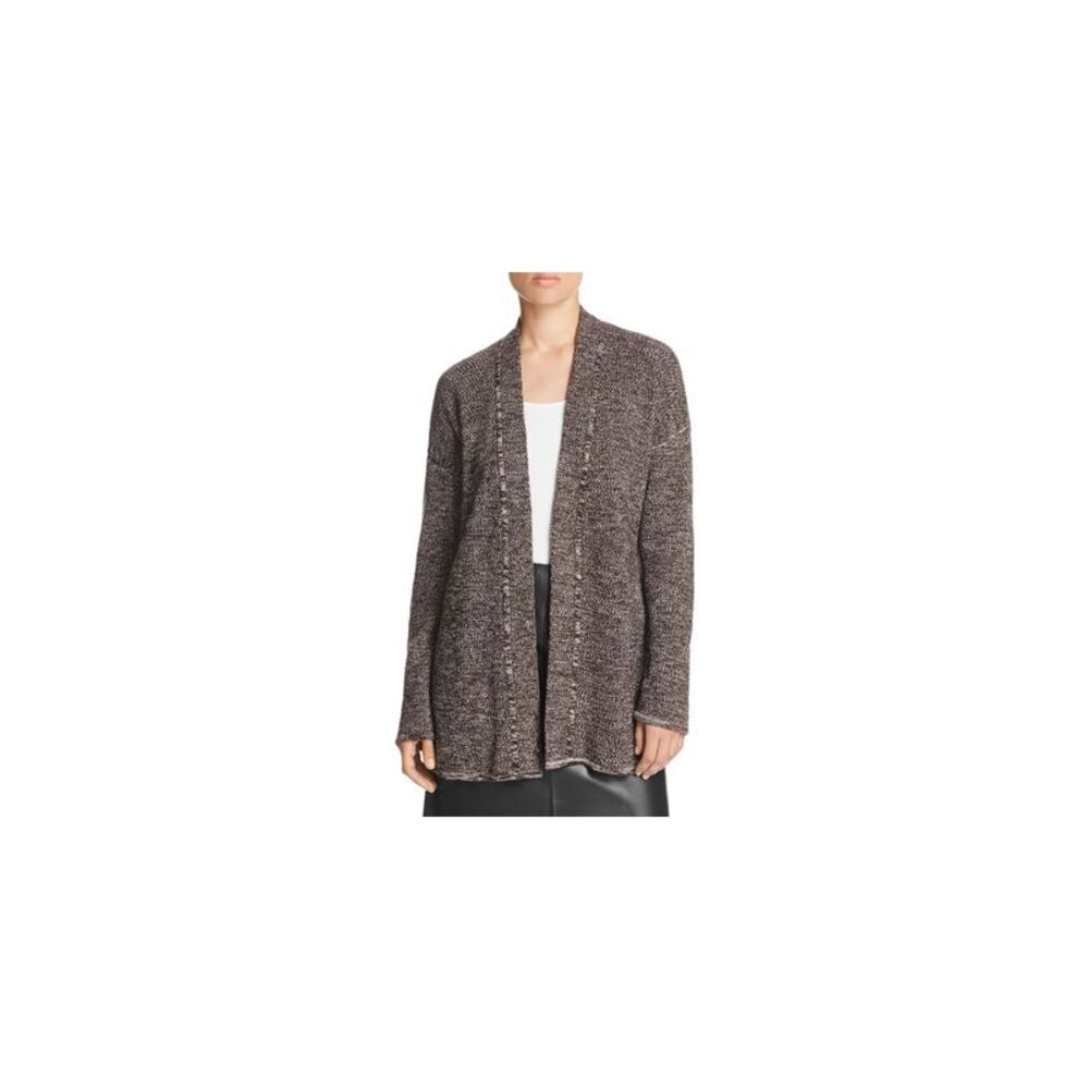 Lafayette Metallic Side Slits Cardigan Sweater